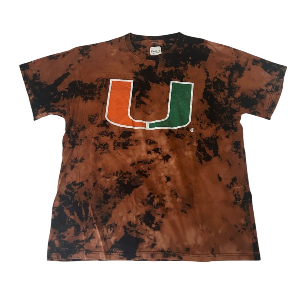 Raritees • University of Miami Tie Dye T Shirt